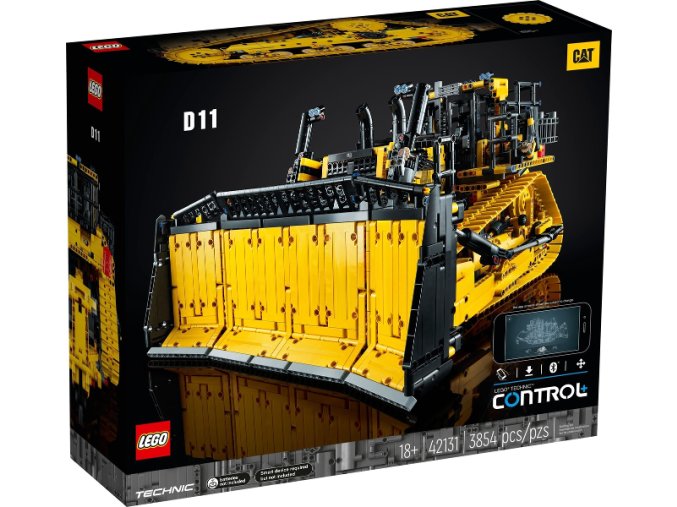 LEGO® Technic 42131 Buldozer Cat® D11 ovládaný aplikací  + volná rodinná vstupenka do Muzea LEGA Tábor v hodnotě 490 Kč