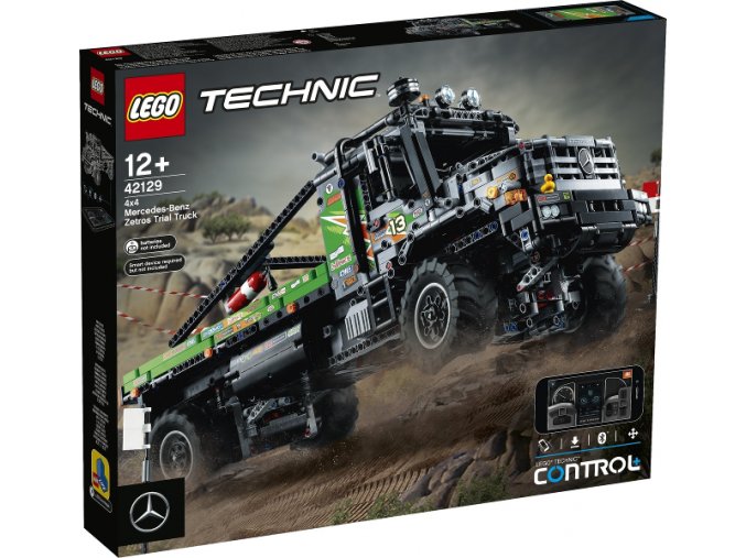 Lego Technic 42129 TRUCK TRIALOVÝ VŮZ MERCEDES-BENZ ZETROS 4X4  + volná rodinná vstupenka do Muzea LEGA Tábor v hodnotě 370 Kč