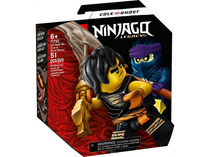 LEGO® Ninjago 71733 Epický souboj – Cole vs. přízračný válečník