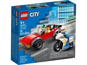 LEGO® City 60392 Honička auta s policejní motorkou