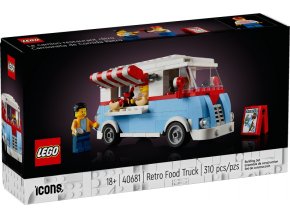 LEGO® ICONS 40681 Retro pojízdné občerstvení  + volná rodinná vstupenka do Muzea LEGA Tábor v hodnotě 430 Kč