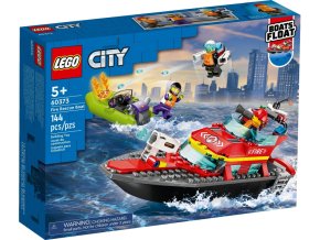 LEGO® CITY 60373 Hasičská záchranná loď a člun
