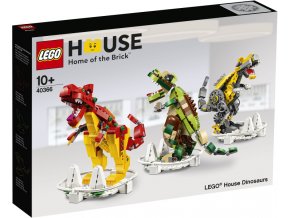 LEGO® 40366 LEGO House Dinosaurs  + volná rodinná vstupenka do Muzea LEGA Tábor v hodnotě 490 Kč