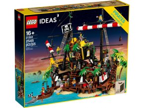 LEGO® Ideas 21322 Zátoka pirátů z lodě Barakuda  + volná rodinná vstupenka do Muzea LEGA Tábor v hodnotě 540 Kč