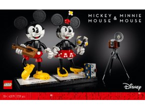 LEGO® Disney 43179 Myšák Mickey a Myška Minnie  + volná rodinná vstupenka do Muzea LEGA Tábor v hodnotě 490 Kč