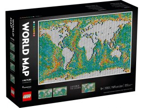 LEGO® Art 31203 Mapa světa  + volná rodinná vstupenka do Muzea LEGA Tábor v hodnotě 490 Kč