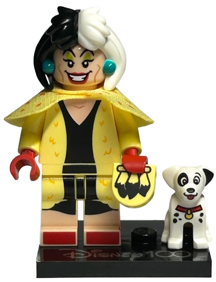 LEGO® 71038 minifigurka Sté výročí Disney - 13. Cruella s dalmatinem