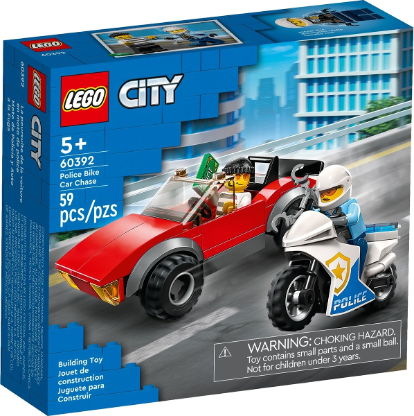 LEGO® City 60392 Honička auta s policejní motorkou