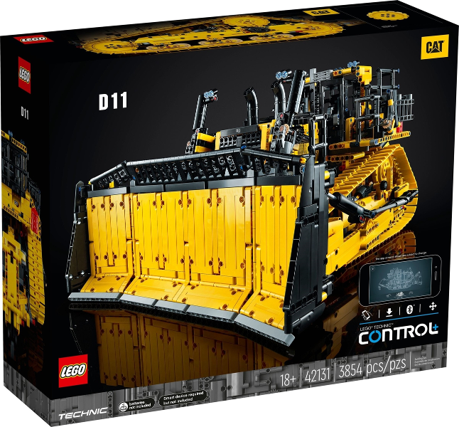 LEGO® Technic 42131 Buldozer Cat® D11 ovládaný aplikací + volná rodinná vstupenka do Muzea LEGA Tábor v hodnotě 490 Kč