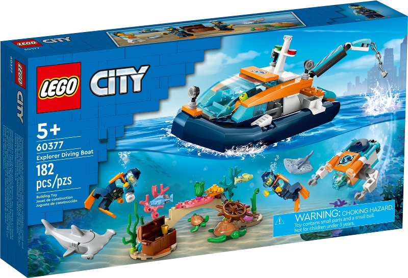 LEGO® CITY 60377 Průzkumná ponorka potápěčů