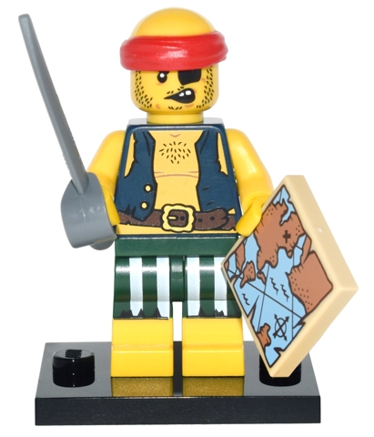LEGO® 71013 minifigurky 16. série - 09. Spratek pirát