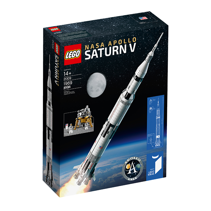 LEGO® Ideas 21309 NASA Apollo Saturn V + volná rodinná vstupenka do Muzea LEGA Tábor v hodnotě 490 Kč