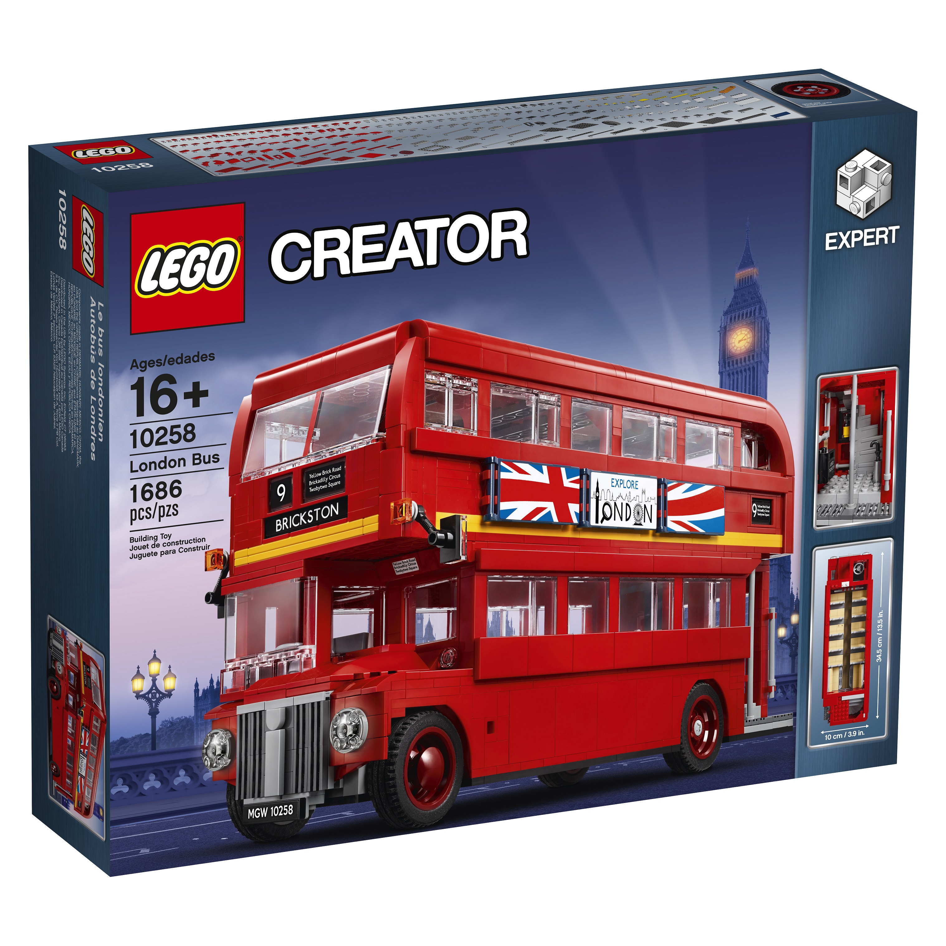 LEGO® Creator 10258 London Bus + volná rodinná vstupenka do Muzea LEGA Tábor v hodnotě 490 Kč