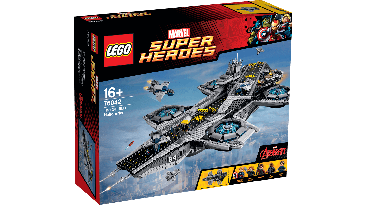 LEGO® Super Heroes 76042 The SHIELD Helicarrier + volná rodinná vstupenka do Muzea LEGA Tábor v hodnotě 490 Kč