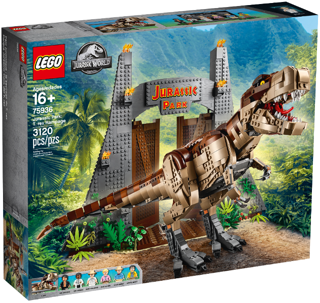 LEGO® JURASSIC WORLD 75936 Řádění T. rexe + volná rodinná vstupenka do Muzea LEGA Tábor v hodnotě 490 Kč