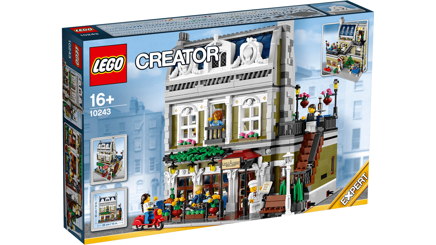 LEGO® Creator 10243 Parisian Restaurant + volná rodinná vstupenka do Muzea LEGA Tábor v hodnotě 490 Kč