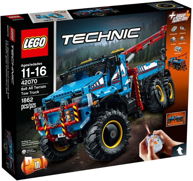 LEGO® TECHNIC 42070 Terénní odtahový vůz 6x6 + volná rodinná vstupenka do Muzea LEGA Tábor v hodnotě 490 Kč