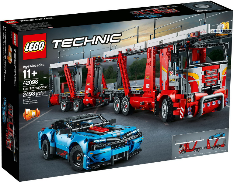 LEGO® Technic 42098 Kamion pro přepravu aut + volná rodinná vstupenka do Muzea LEGA Tábor v hodnotě 490 Kč