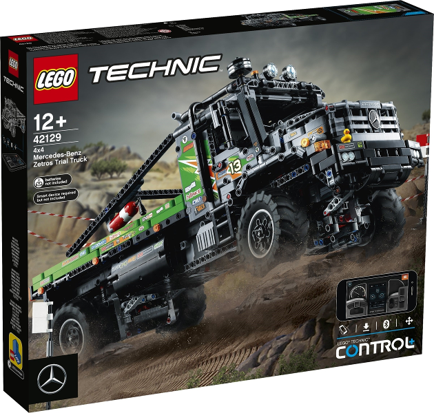 Lego Technic 42129 TRUCK TRIALOVÝ VŮZ MERCEDES-BENZ ZETROS 4X4 + volná rodinná vstupenka do Muzea LEGA Tábor v hodnotě 370 Kč