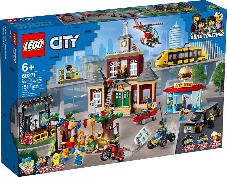 LEGO® CITY 60271 Hlavní náměstí + volná rodinná vstupenka do Muzea LEGA Tábor v hodnotě 490 Kč