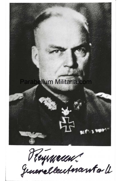 REYMANN Helmut Generalleutnant Kdr.13.LW Feld.Division 11.ID schutz