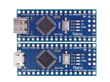 Arduino Nano - ATmega328 (klon) - USB Type-C/Micro (Varianta USB B micro)