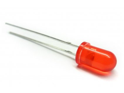 LED dioda (Varianta Barva: Bílá, Difuzor: Průhledný, Tvar LED: 3mm)