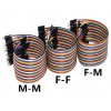 DuPont propojovací kabel 40ks (Varianta Délka: 10 cm, typ konektoru: vidlice - zásuvka)