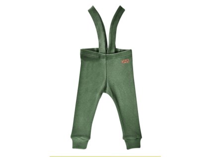 Japi ELEMENTS tepláky na traky/ kšandy zelené GOOSE