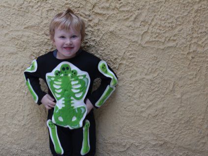 kostým nejen na Halloween KOSTLIVEC 3-4Y