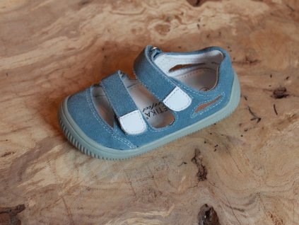 kožené barefoot sandálky Protetika MERYL Blue