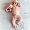merino leginky pro miminko ruzova