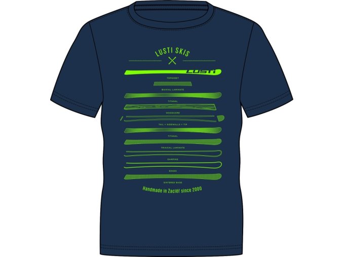 panske triko modre lyze m