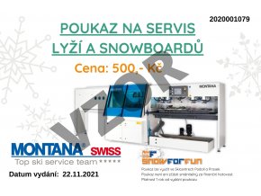 poukaz servis 500Kč