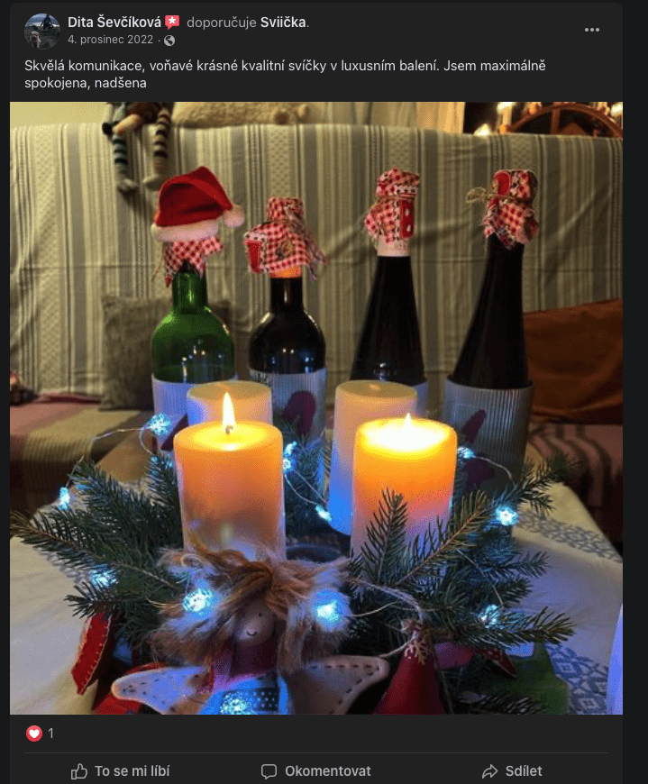 Kvalitní svíčky na adventní věnec