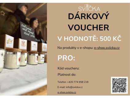 Dárkový voucher 500 Kč