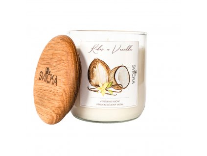 Sójová svíčka - Kokos a Vanilka (190 g)