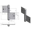 Gate hinge 150