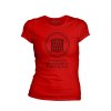 Dámske červené tričko UK - Logo
