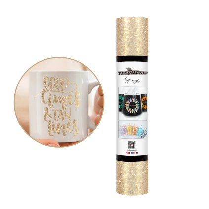 Burst Glitter - Champagne Gold - Samolepící vinylová folie