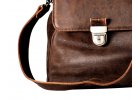 Leather satchel