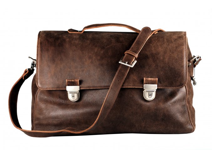 Leather satchel