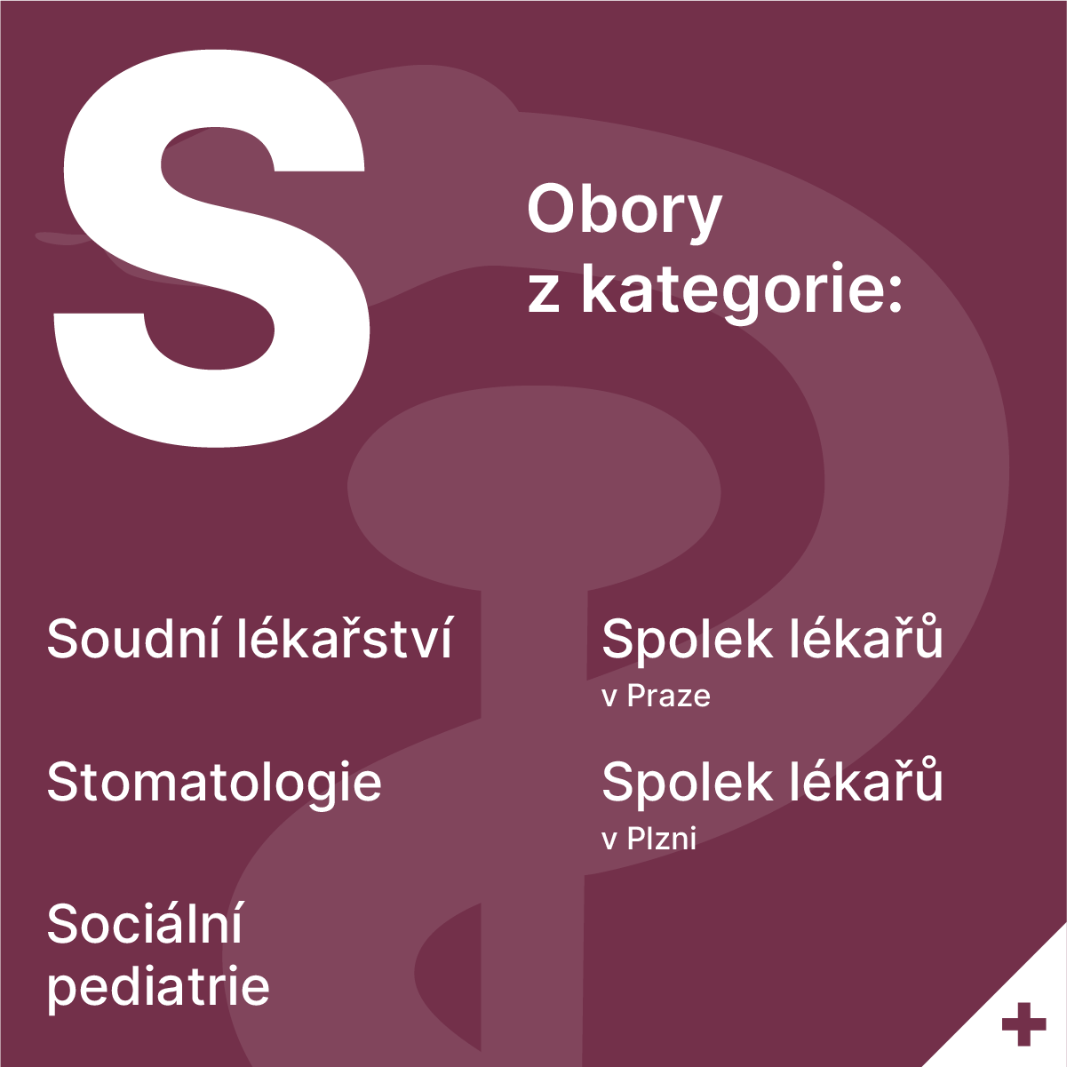 soudní lékařství, stomatologie, ...