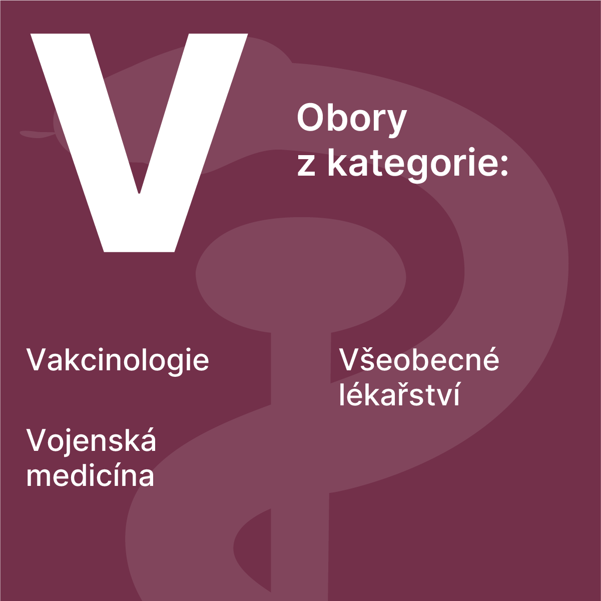 vakcinologie, vojenská medicína, ...
