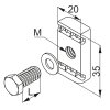 SRM10X30F - Šroub do profilu - komplet 10x30mm