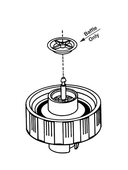 0027C Replacement Rubber Baffle for Check Valve Cap (Set of 3)