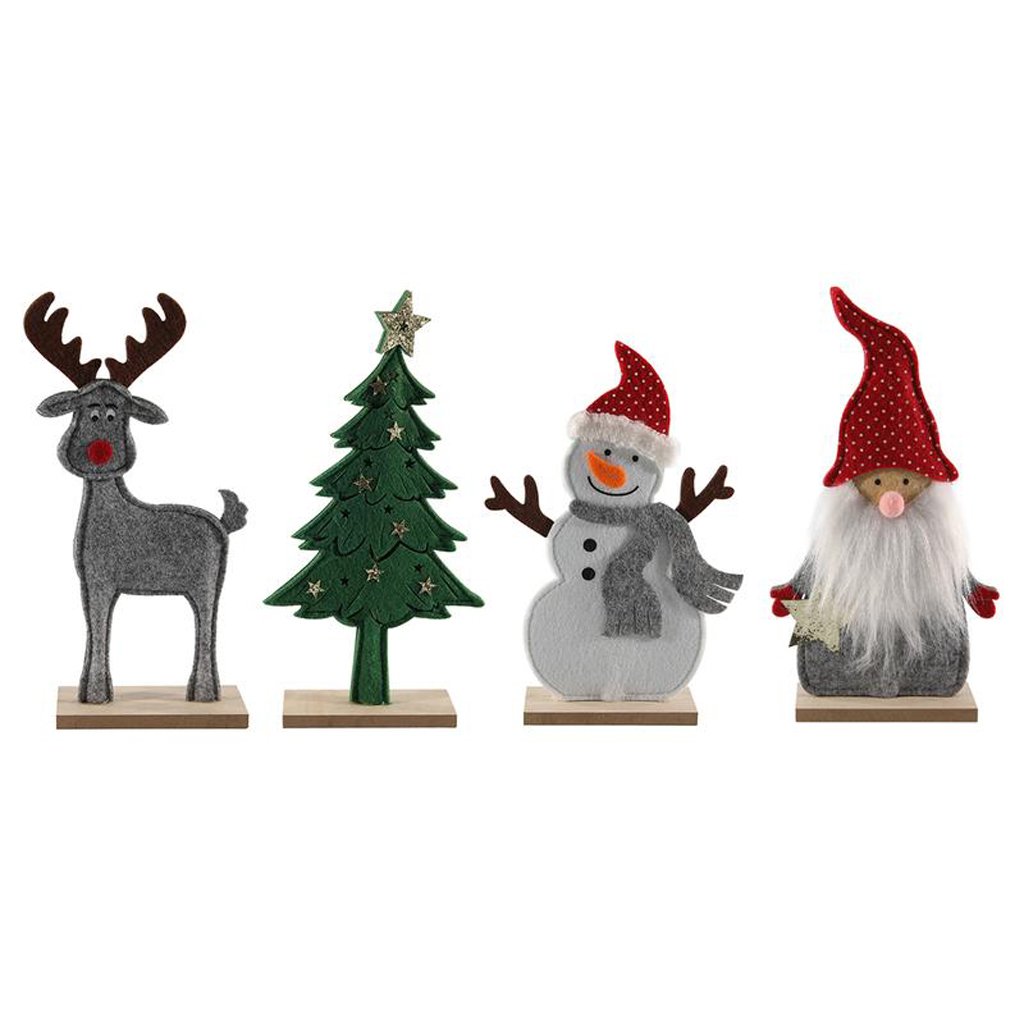 DECORATIVE CHRISTMAS FIGURINE 24CM , FELT ASSORT