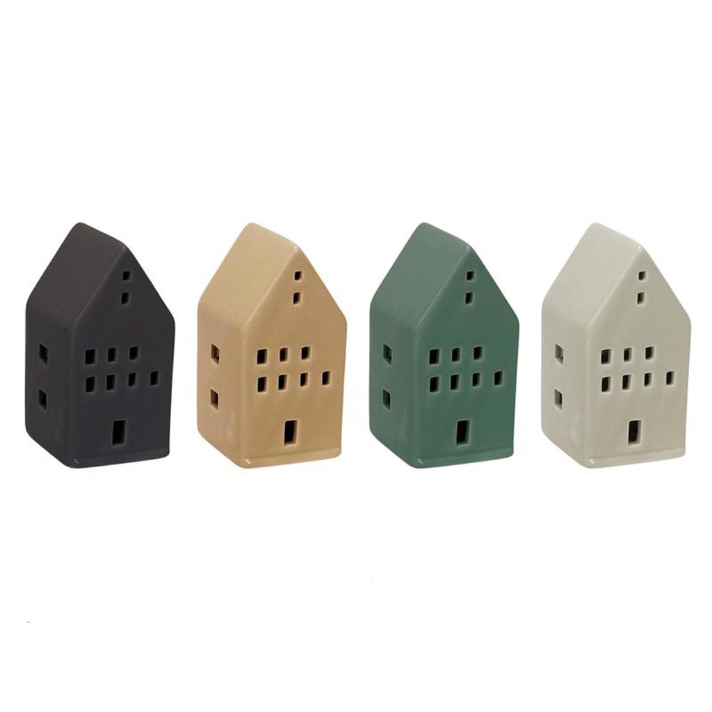 CHRISTMAS DECORATION LED HOUSE 10,3X5,5 CM, ASSORT