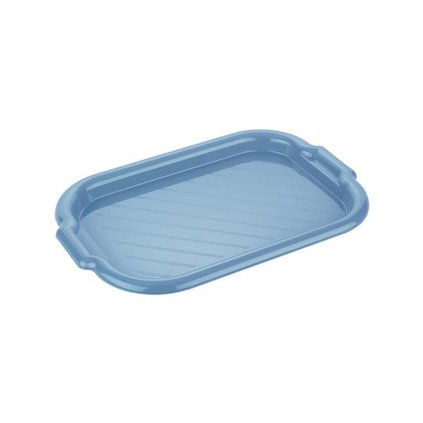 TRAY RECTANGULAR 40X27,5X2,5 CM PLASTIC, BLUE