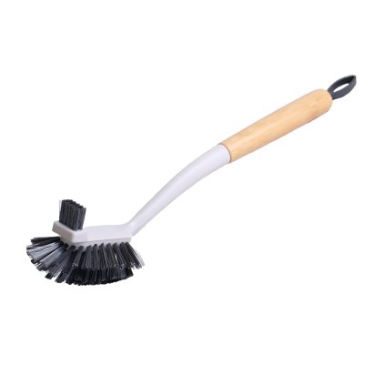 DISH BRUSH 32,7X6,5CM BAMBOO HANDLE